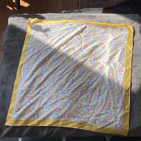 Ferrargamo 100% Silk Scarf - Picture 3 of 4